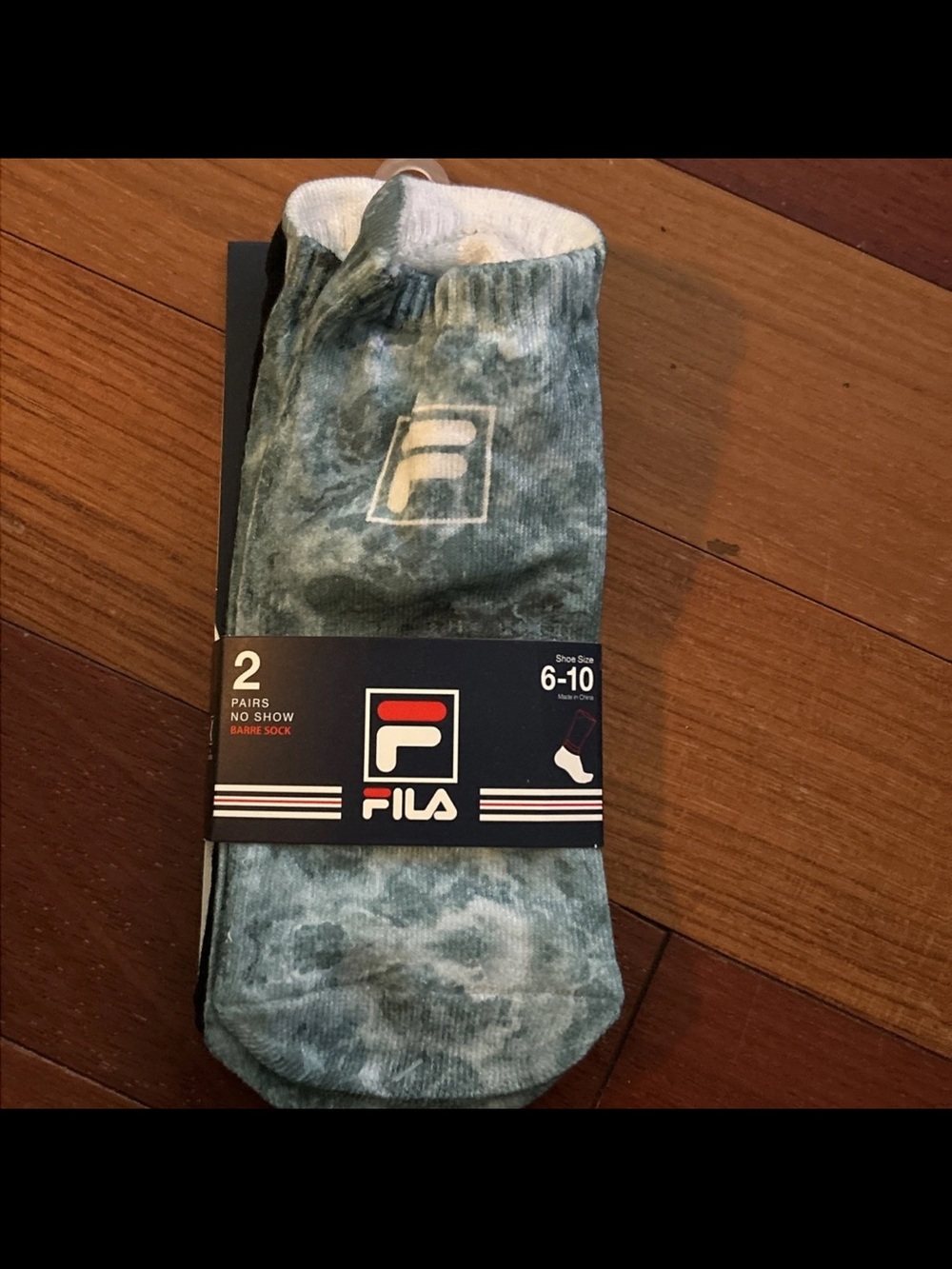 NWT FILA Women’s No-Show Socks - Tie-Dye - 4 pair Sz 6-10